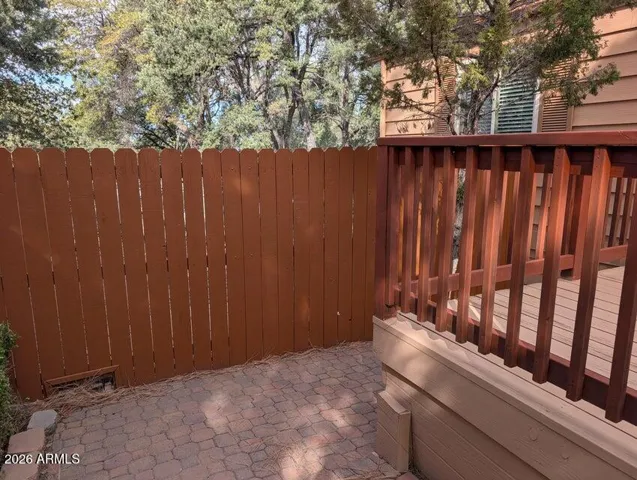 Partially wood fence