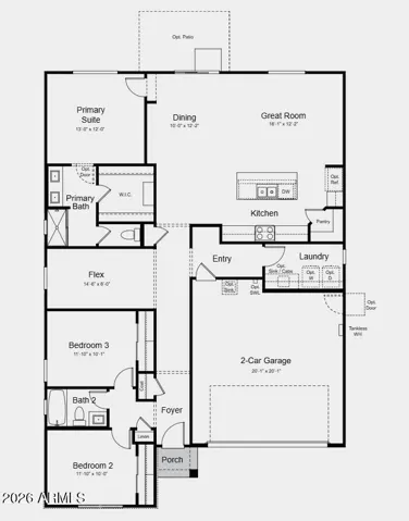 Additional Highlights Include: grey cabinets, 6"x24" wood look tile flooring, soft water loop, pendant light prewires, and GE appliances.