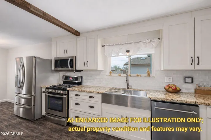 AI VERSION OF THE KITCHEN IN A DIFFERENT COLOR