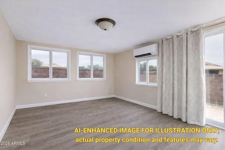AI IDEA OF EMPTY ARIZONA ROOM - MINI SPLIT