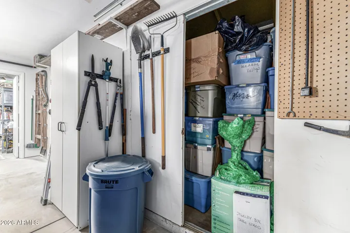 STORAGE IN GARAGE
