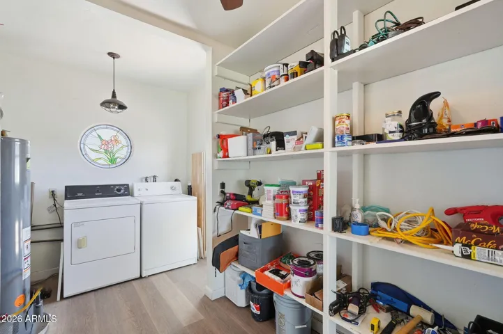Laundry and pantry. Tons of storage