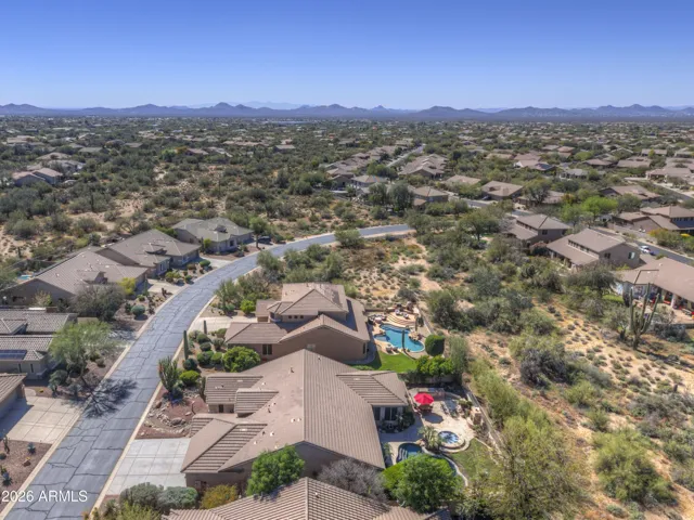 Aerial featuring mountains.