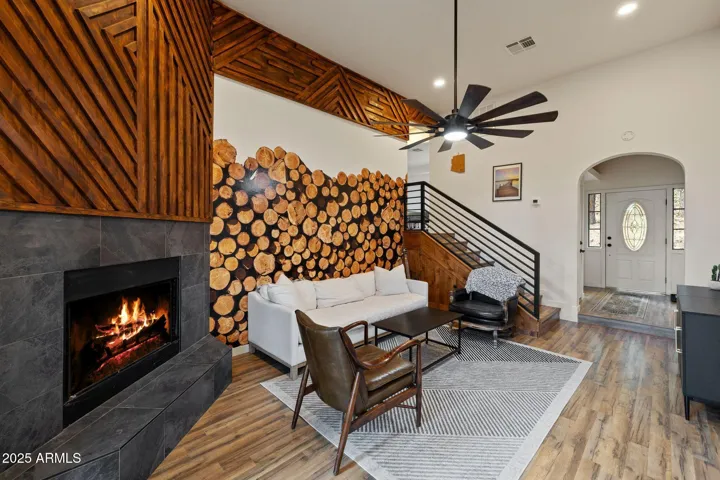 Fireplace room.
