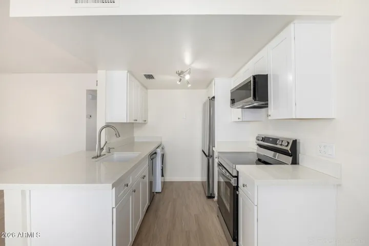 All new stainless steel appliances