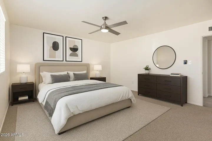 Bedroom #1 (digitally staged)