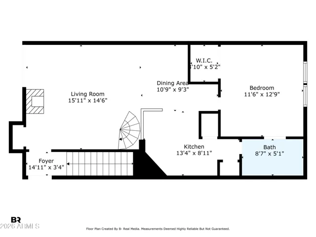 Unit is upstairs