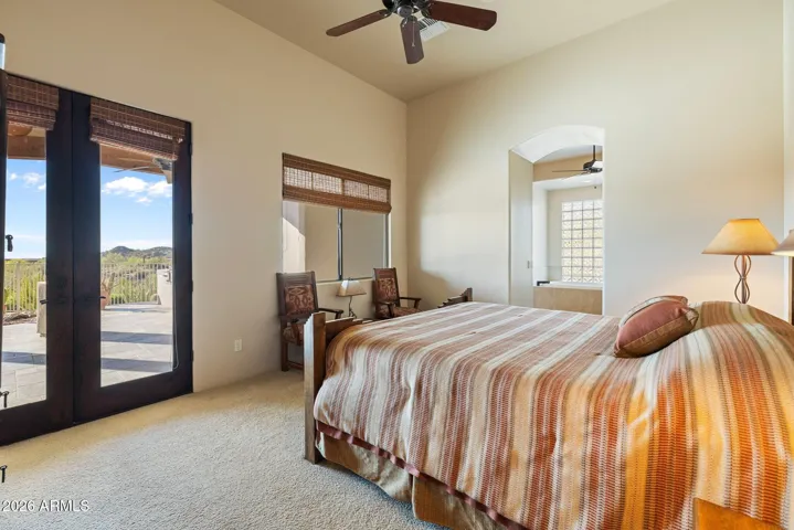 Junior suite with patio access.