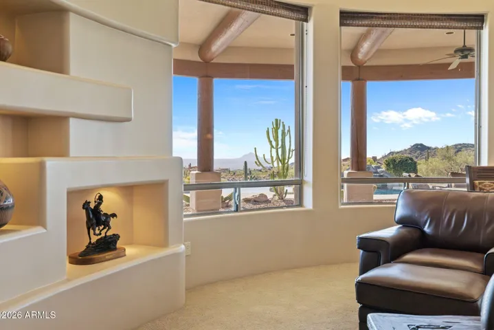 Valley views from living room.