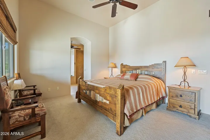 Junior suite with patio access.