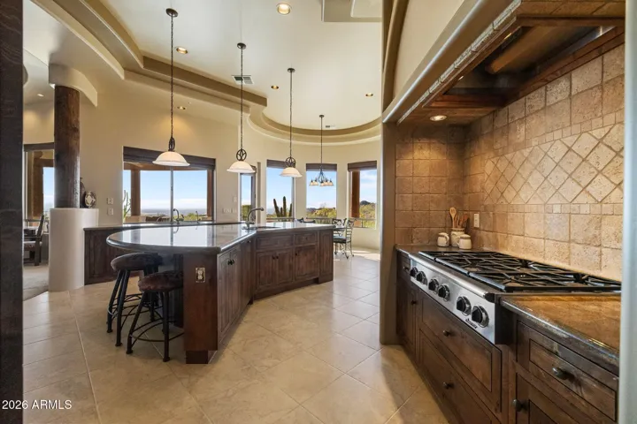 Gourmet gas cooktop.