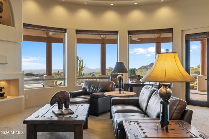 Valley views from living room.