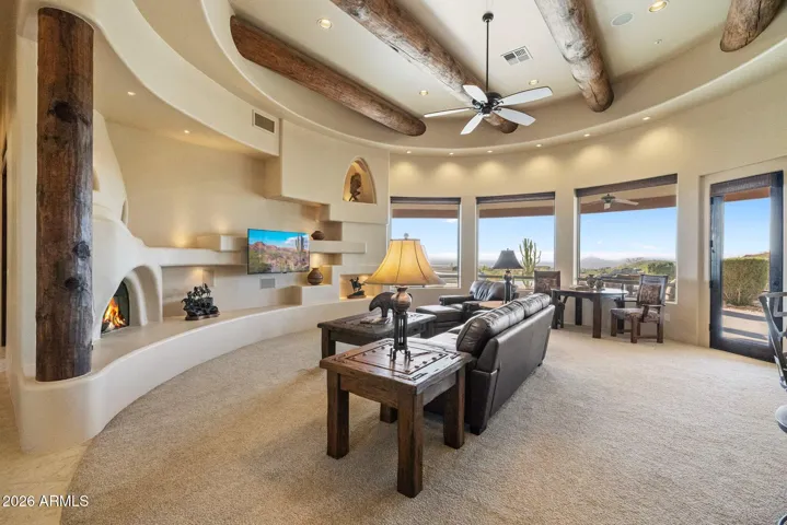 Valley views from living room.