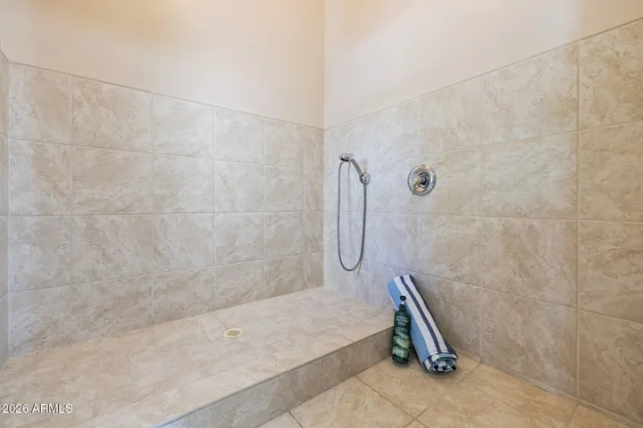Dedicated pet shower in garage.