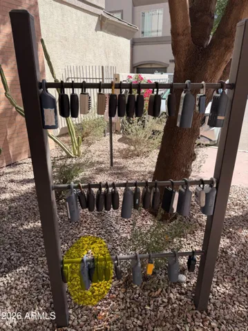 Lock Box Rack at front of complex