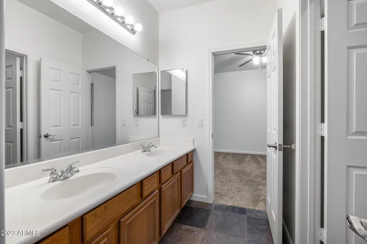 Jack n Jill 3rd bathroom with separate shower/tub/toilet area