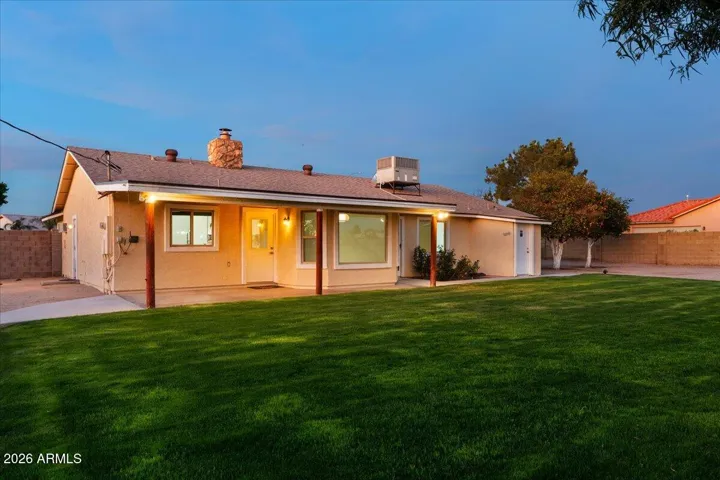 Large Grass Back Yard Between House and Gazebo