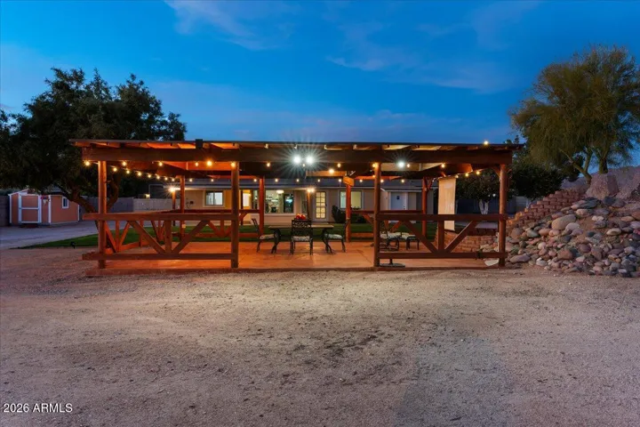 Large Gazebo with Pull Down Movie Screen