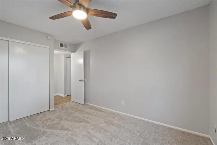 New Carpet and New Ceiling Fan with Light
