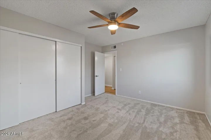 New Carpet and New Ceiling Fan with Light