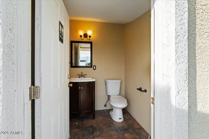 Outside 1/2 Bathroom for Access from Shop and Gazebo