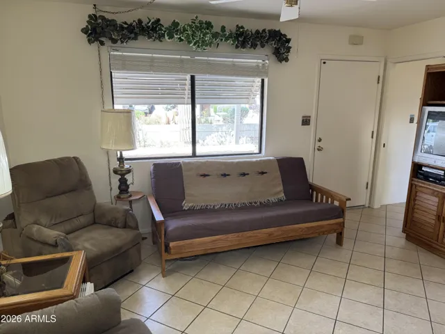 Home comes furnished and has tile flooring throughout