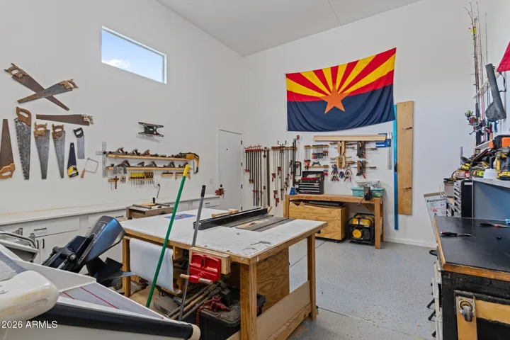 Shop space in RV garage
