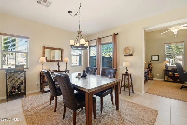 Spacious dining with natural light!
