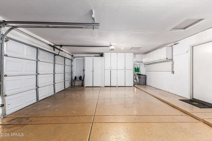Plenty of Storage and epoxy floors.