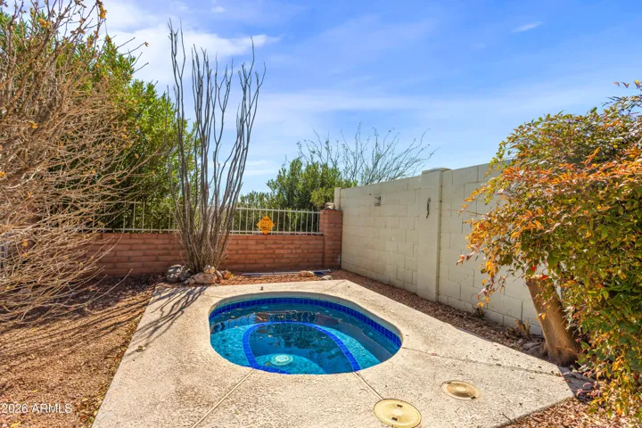 After a day of desert exploration, the evening calls for restoration in your private outdoor oasis. The spa has been meticulously cared for and recently updated with a new lining, insulated cover, gas heater, and pump system. Professionally maintained and ready for year-round use, it is the ultimate place to soak under some of the clearest, starriest skies in the country.