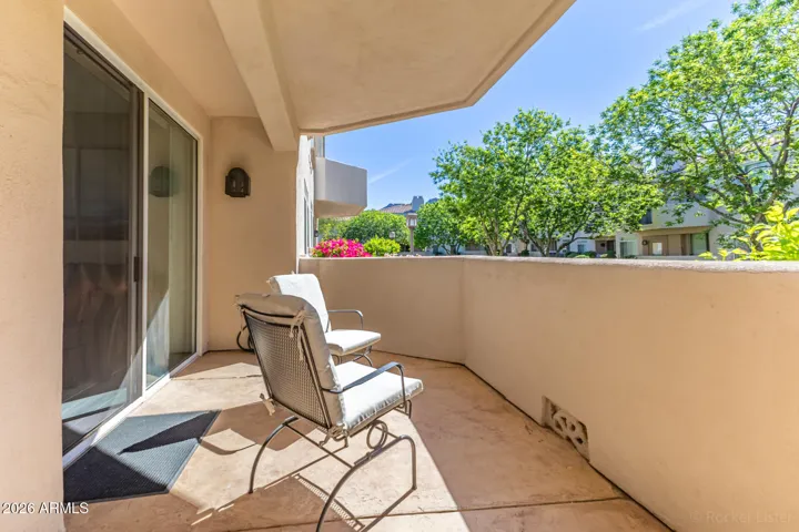 Back Patio off of Family Room and Primary Suite