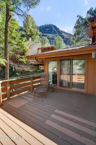 Deck to savor the nature of it all.