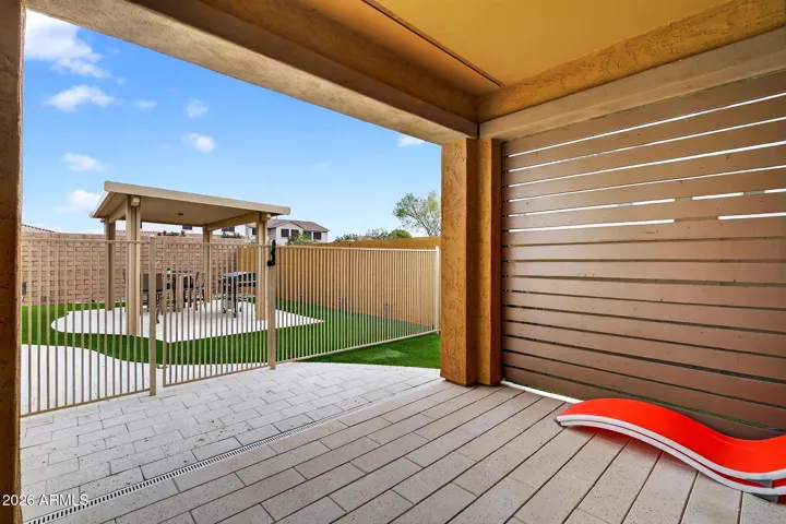 fenced dog run backyard Arizona home