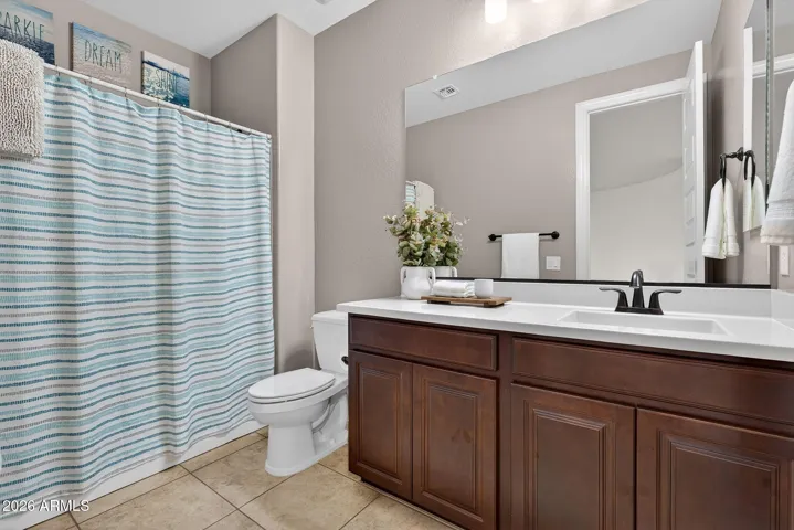 Upstairs bathroom for bedrooms