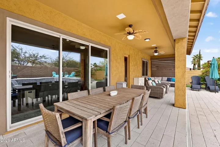 cool paver patio Eastmark backyard