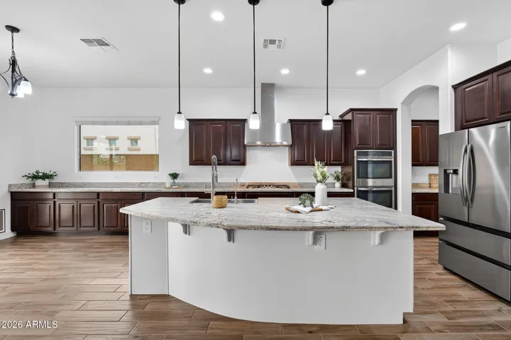 kitchen with granite countertops Arizona home