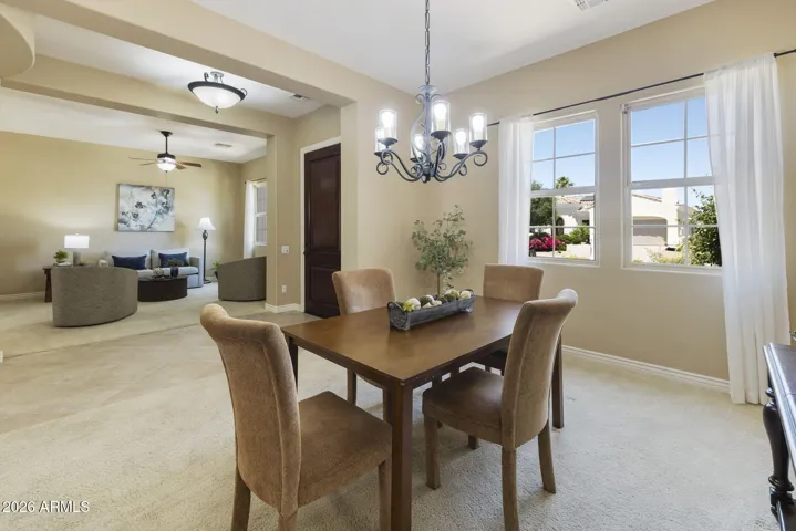 Formal dining space