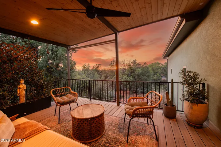 Sunset from the deck