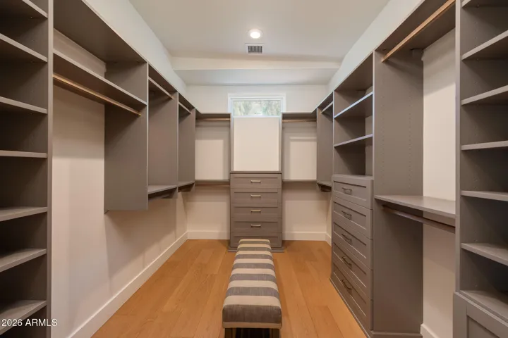 Primary walk in closet