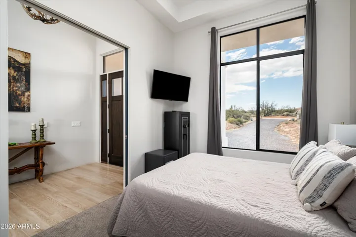 This room off the Foyer is currently set up as a bedroom (with no closet), but can be used as a den/office flex space.