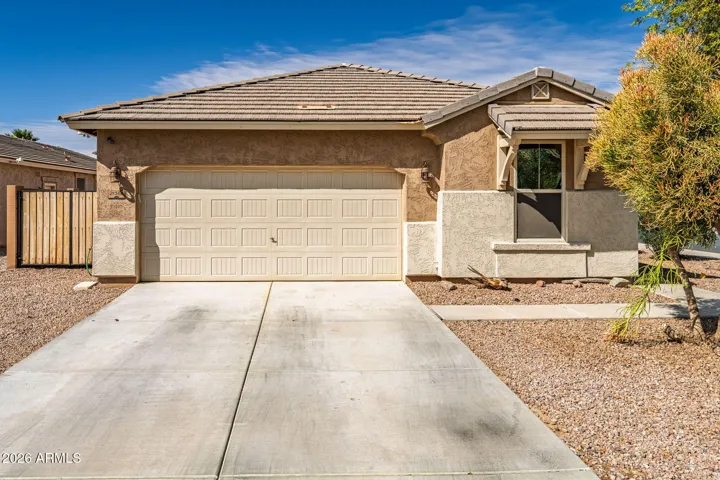 2 car garage with double gate