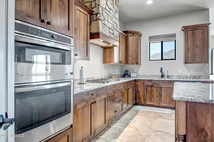 custom dark wood cabinets