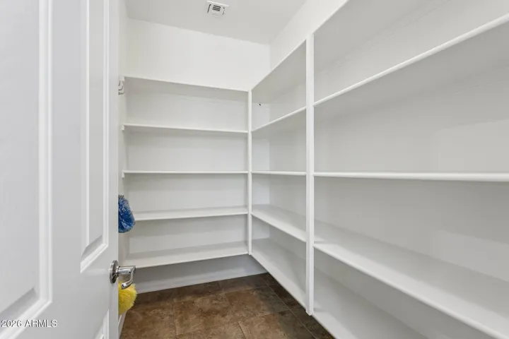 Suprisingly large walk-in pantry
