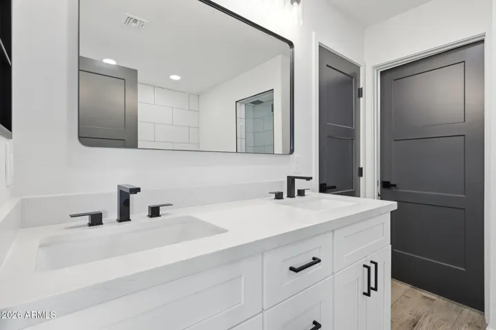 Primary suite. Double sinks.