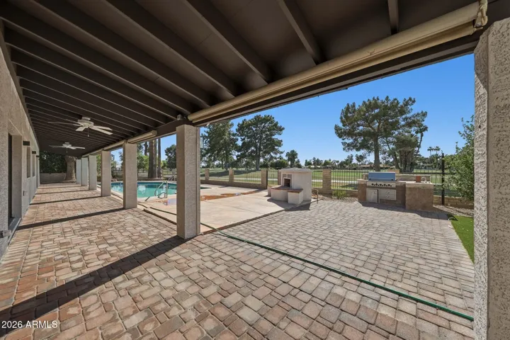 Resort style backyard.