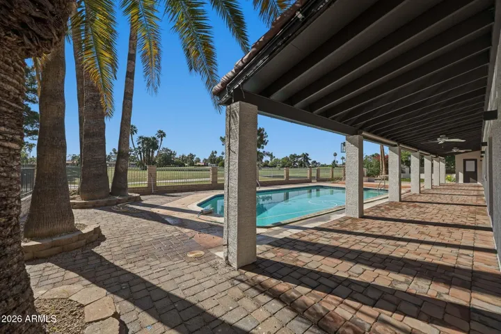 Attached casita with private exit to pool.