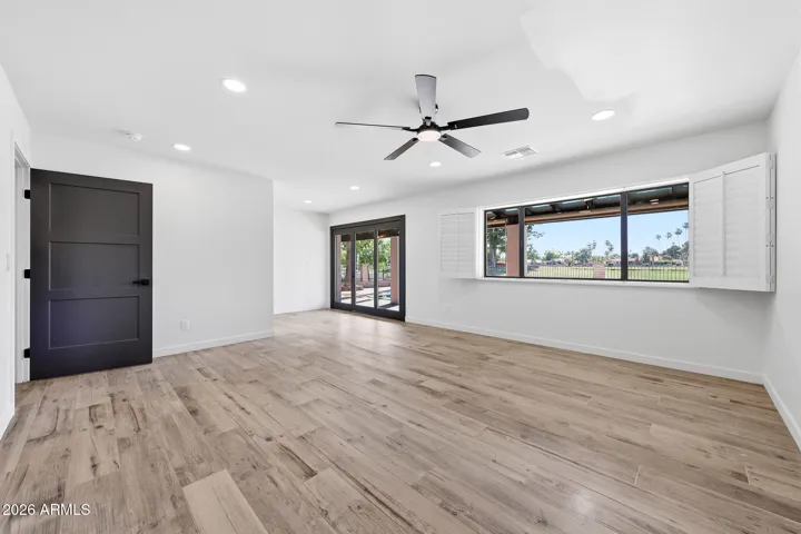 Primary suite. Private back yard exit.