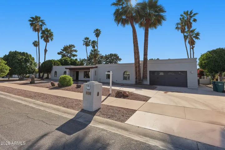 Circular driveway.