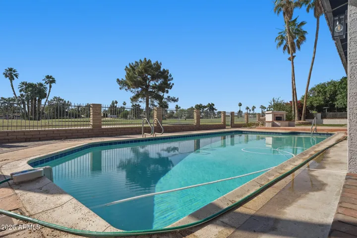 Resort style back yard.