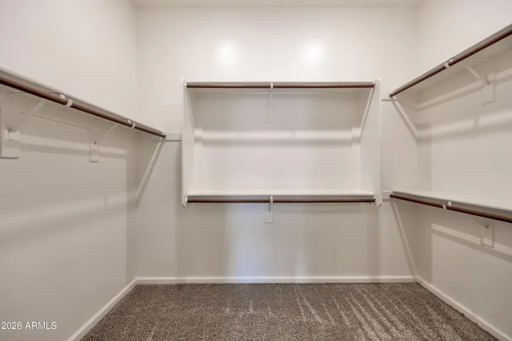 Extensive Walkin Closet.